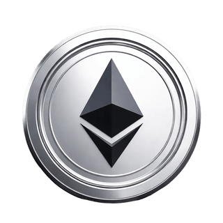 Gráfico animado flotante correspondiente a la criptomoneda Ethereum ETH